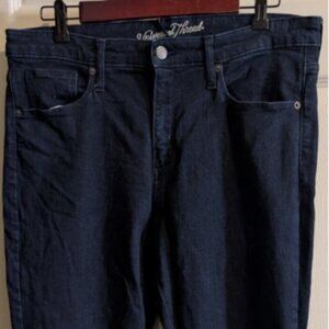 Universal Thread Womens Size 16 x 33R High Rise Dark Denim Straight Leg Skinny